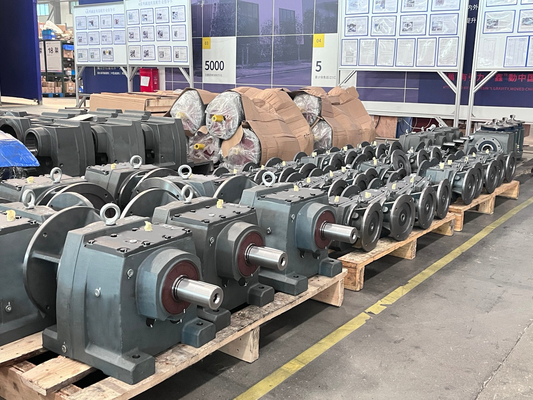 Hộp giảm tốc hộp số xoắn ốc dòng R Giảm tải cao và mô-men xoắn cao